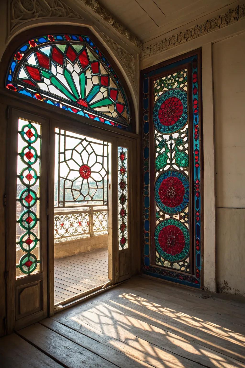 Transform your space with the mesmerizing beauty of stained glass craftsmanship.