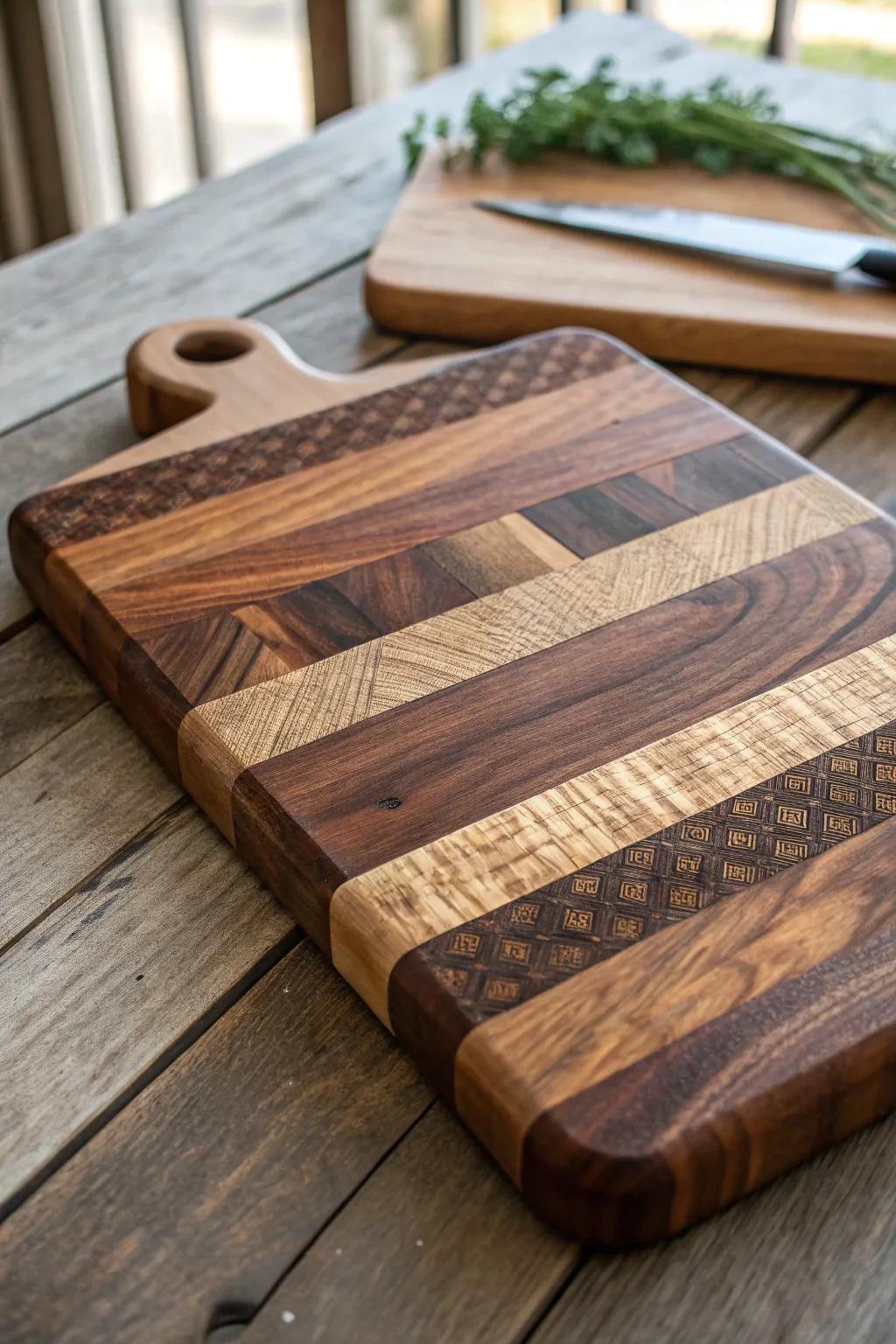 Elegance Meets Functionality: A Masterfully Crafted Cutting Board
