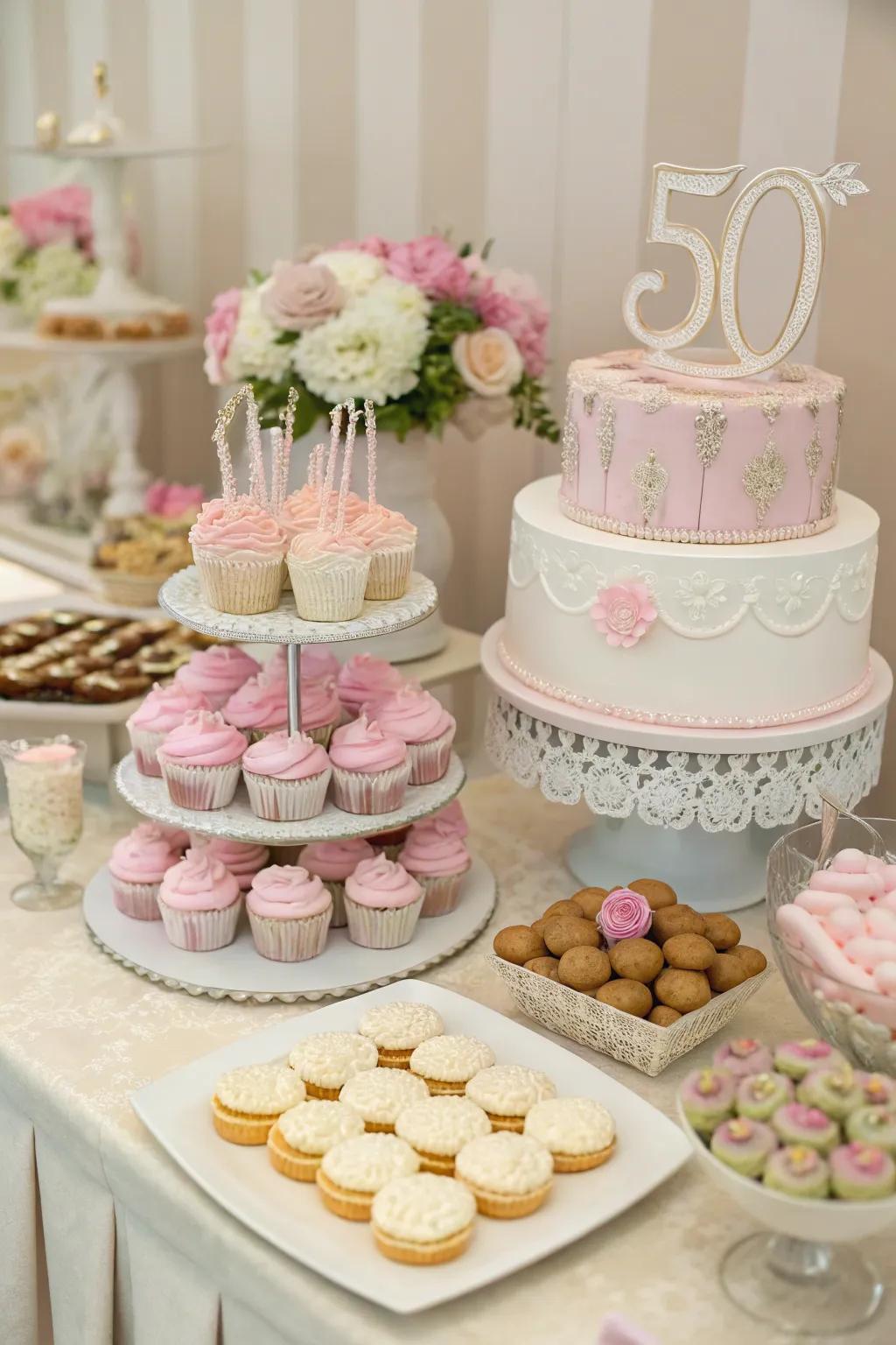 A themed dessert table satisfies both the eye and taste buds.