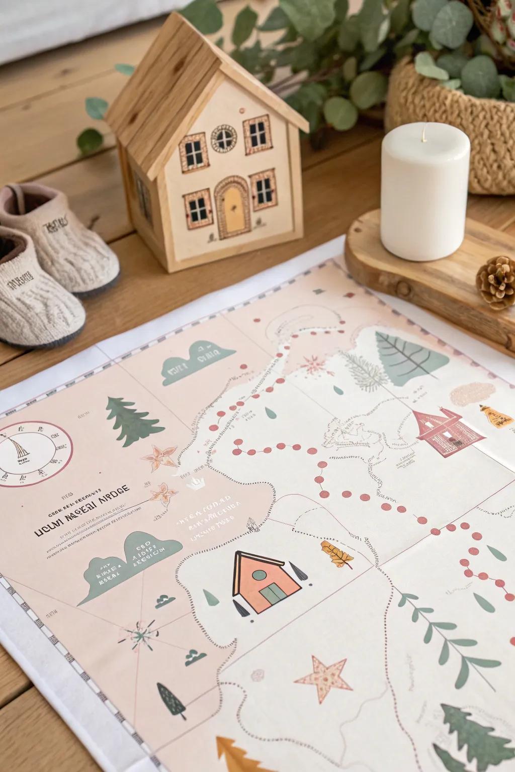Embark on the Journey: A minimalist map to guide young minds from elementary to middle school.