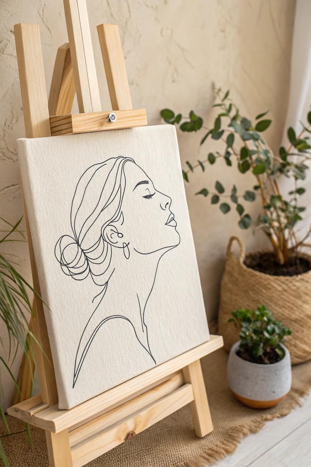 Embrace the beauty of simplicity with minimalist line art that speaks volumes in a single stroke.