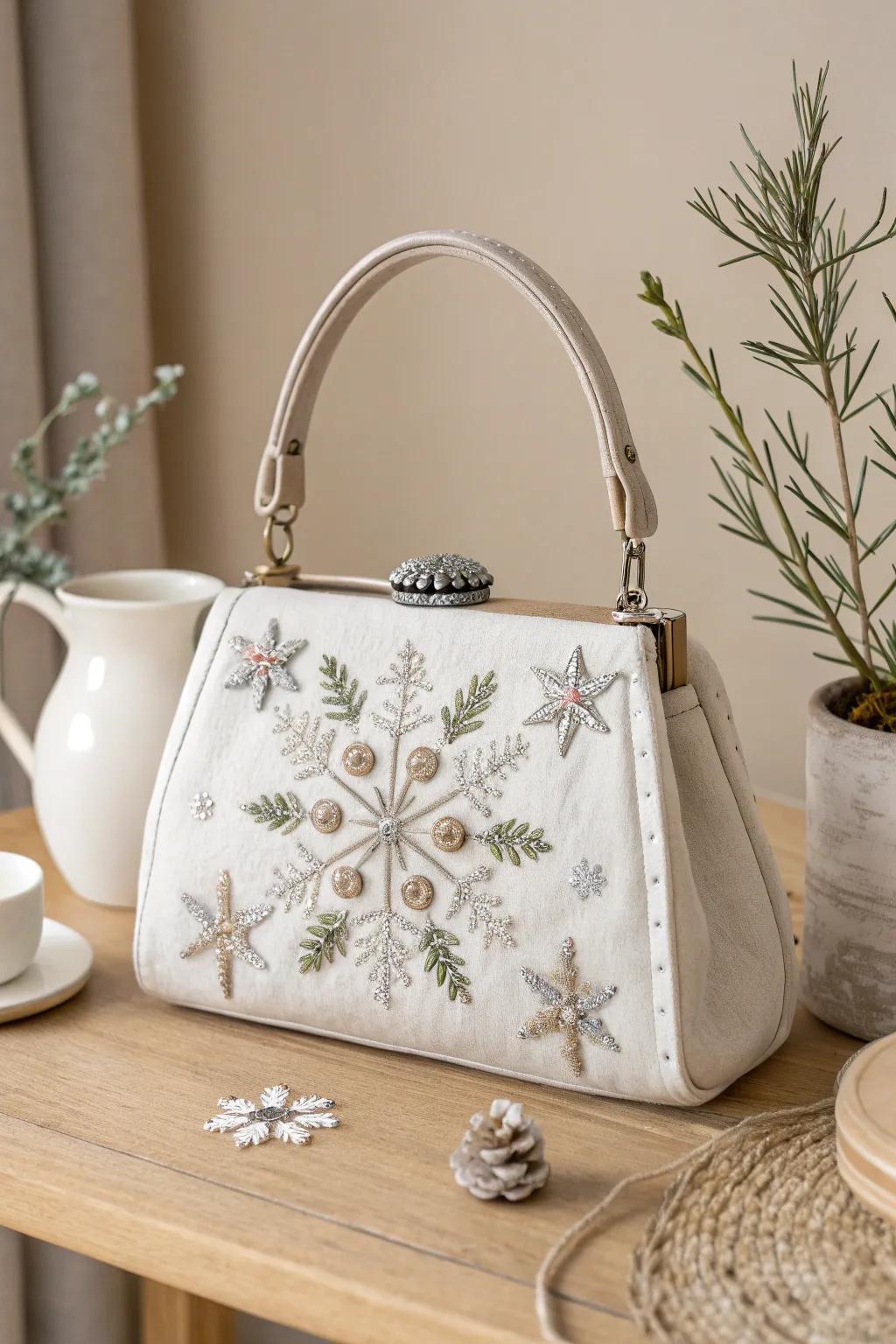 Embrace each season with elegance and style through artful embroidery. ❄️✨