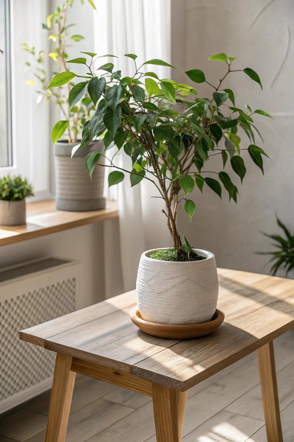 Elevate your craft room with a touch of nature's elegance. 🌿 #ScandinavianStyle #BohoChic #CraftRoomInspiration