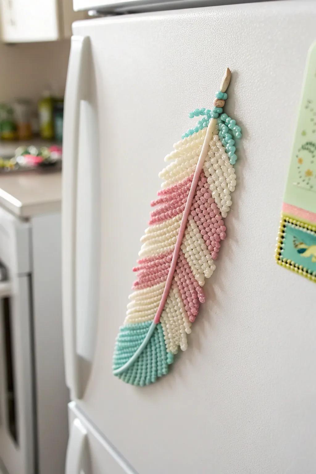 Elevate your kitchen with a touch of handcrafted beauty—discover the charm of Perler bead magnets.