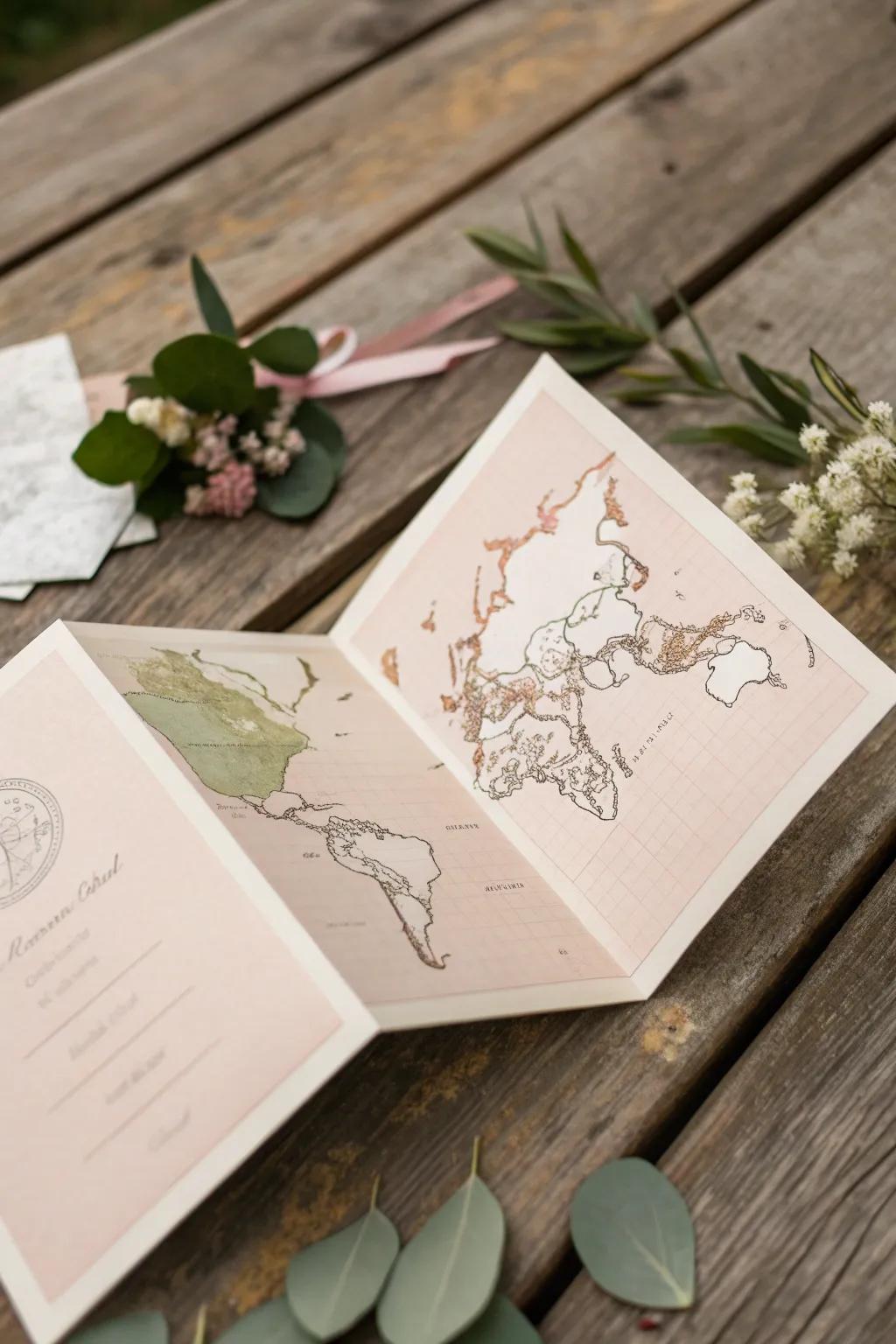 Discover the hidden charm of fold-out maps in your booklet design. Unfold a surprise!