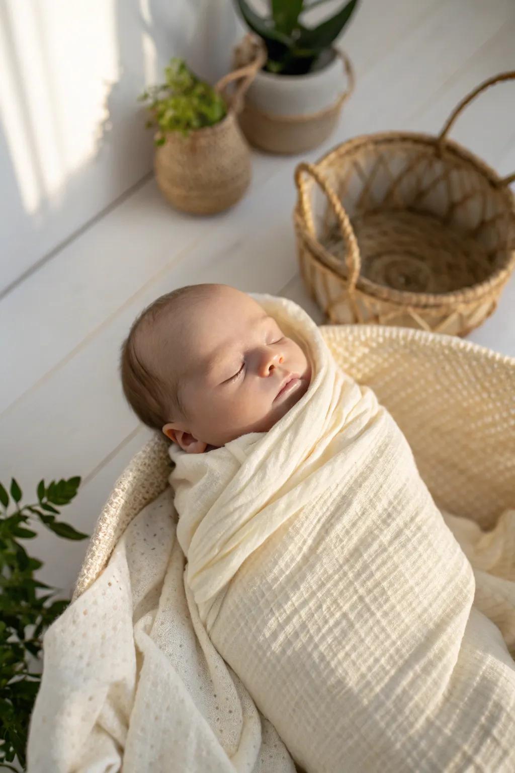 Wrapped in Love: Embrace serenity with simplicity and warmth.