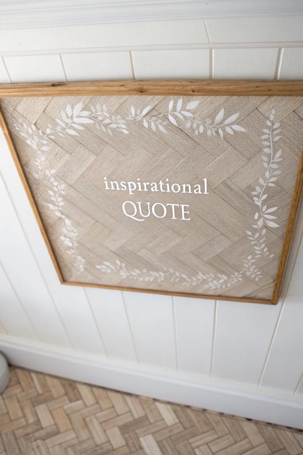 Elevate your space with inspiring words and Scandinavian elegance.