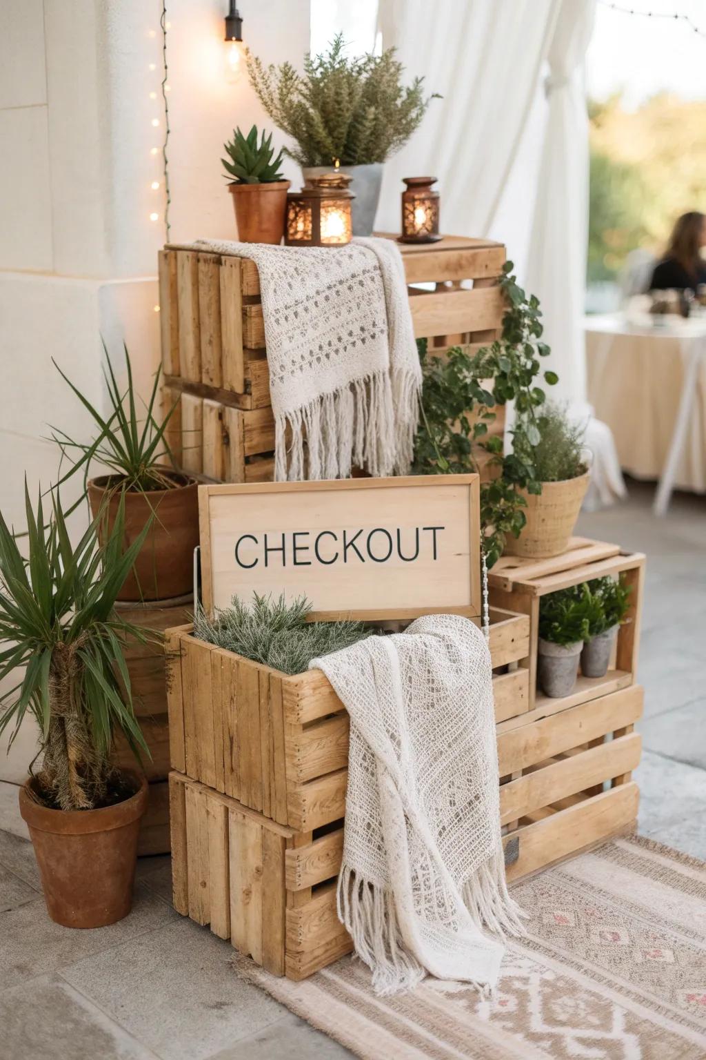 Elevate your craft show with a chic DIY checkout stand that's both functional and stylish.