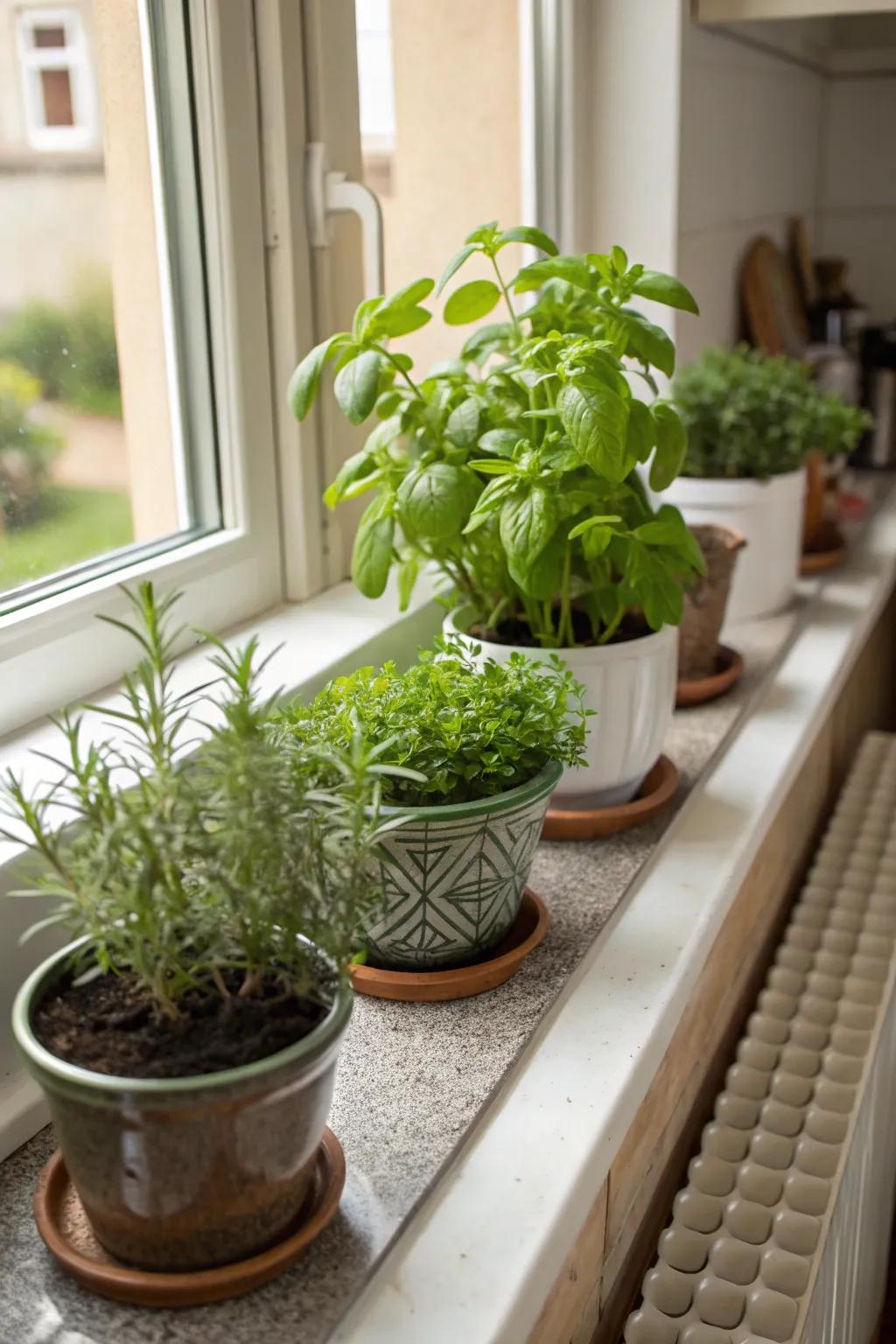 Herb gardens are both cute and practical.