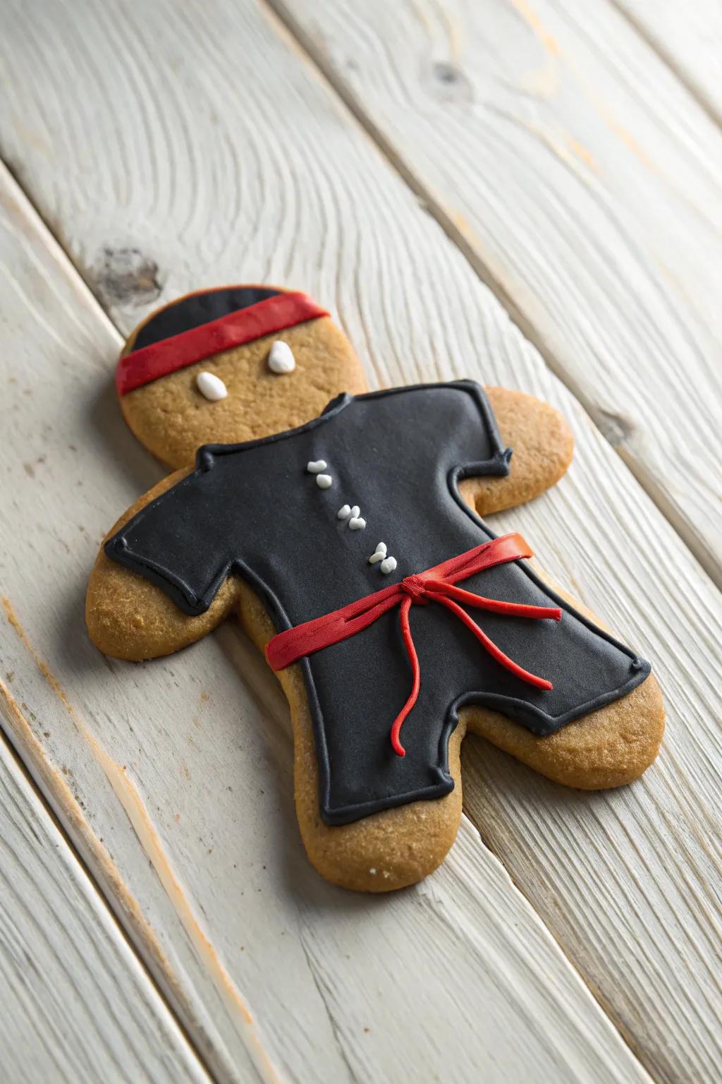 Unleash your inner stealth with this charming Gingerbread Ninja!