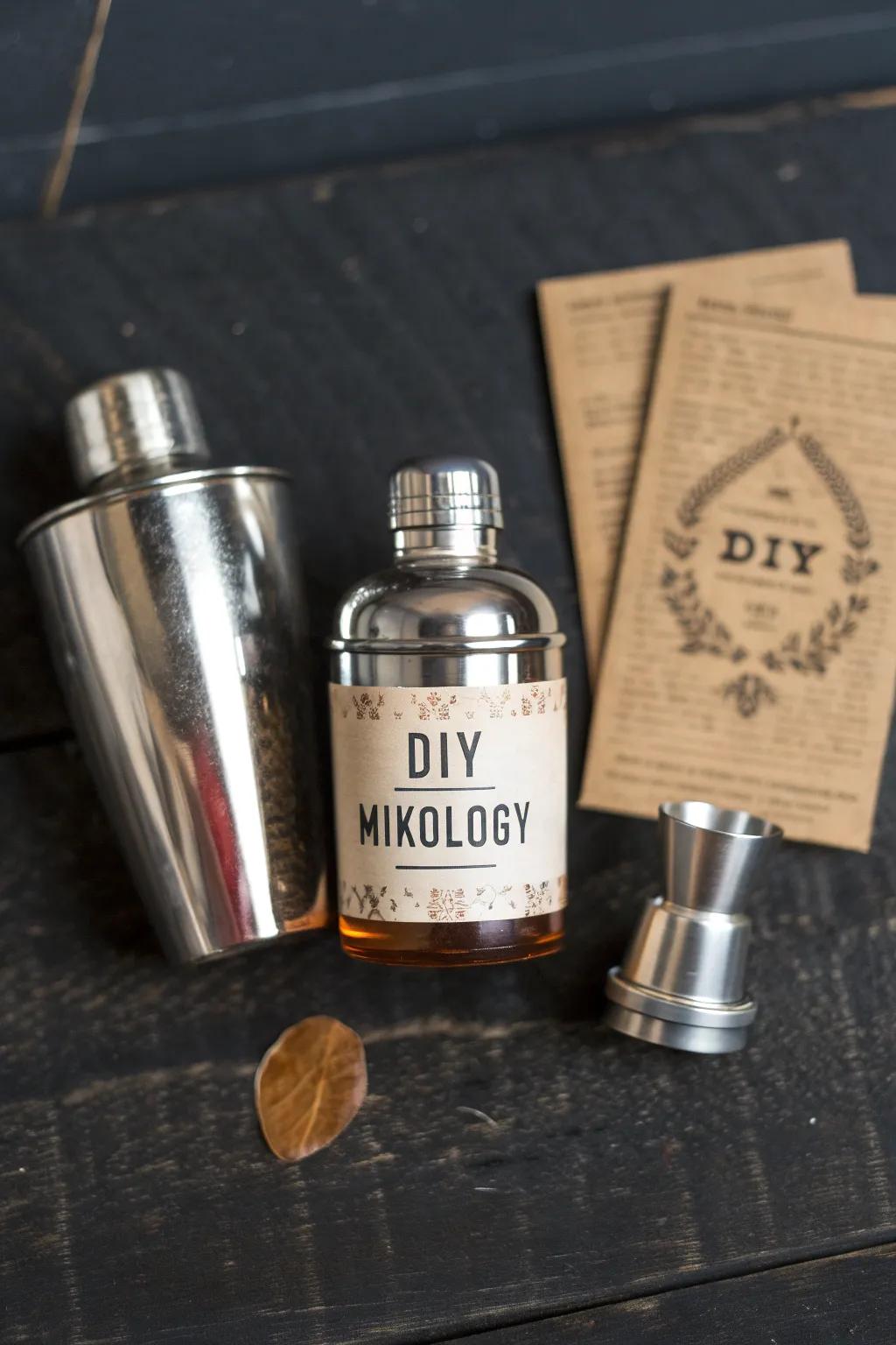 Craft your own cocktail creations with this stylish DIY mixology set—perfect for the aspiring mixologist!