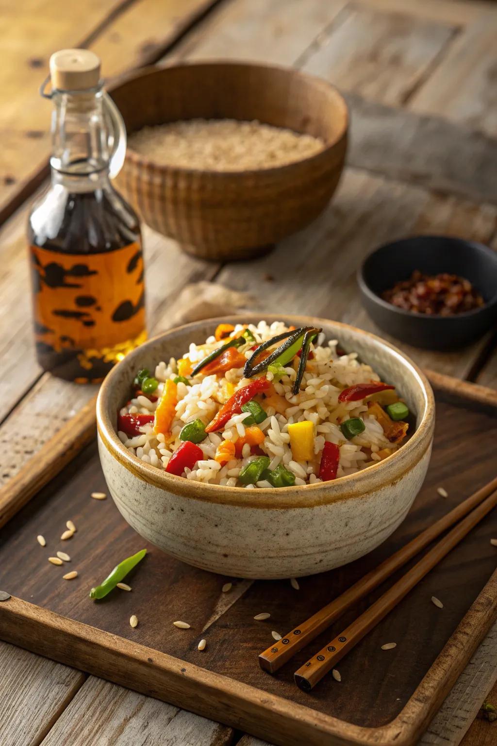 Elevate your DIY meal with this quick and flavorful rice combo—perfect for the modern craftsman.