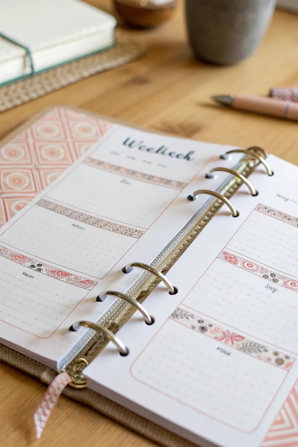 Elevate your planner game with a touch of washi tape magic!