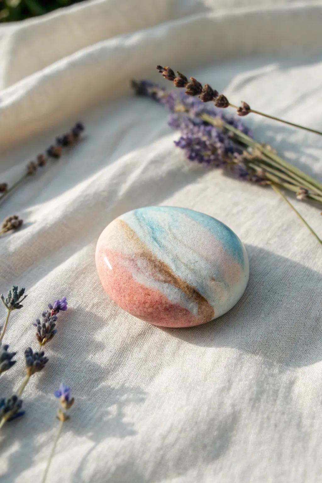 Embrace the beauty of simplicity with playful watercolor pebbles.