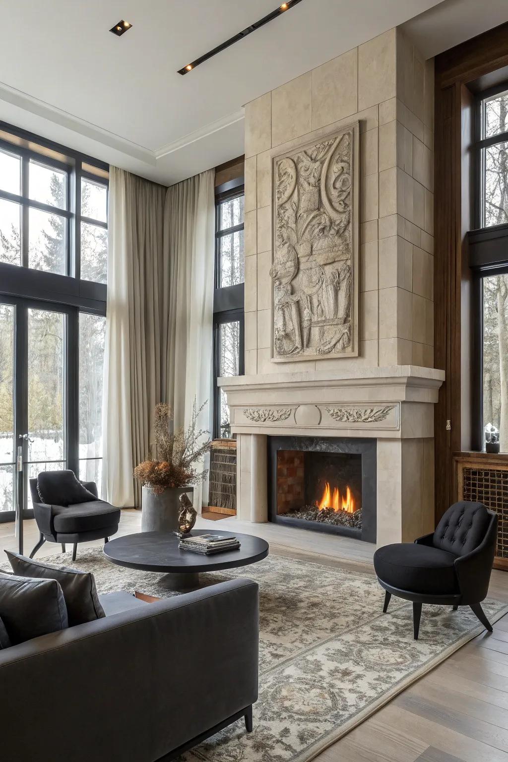Sculptural designs add sophistication and intrigue.