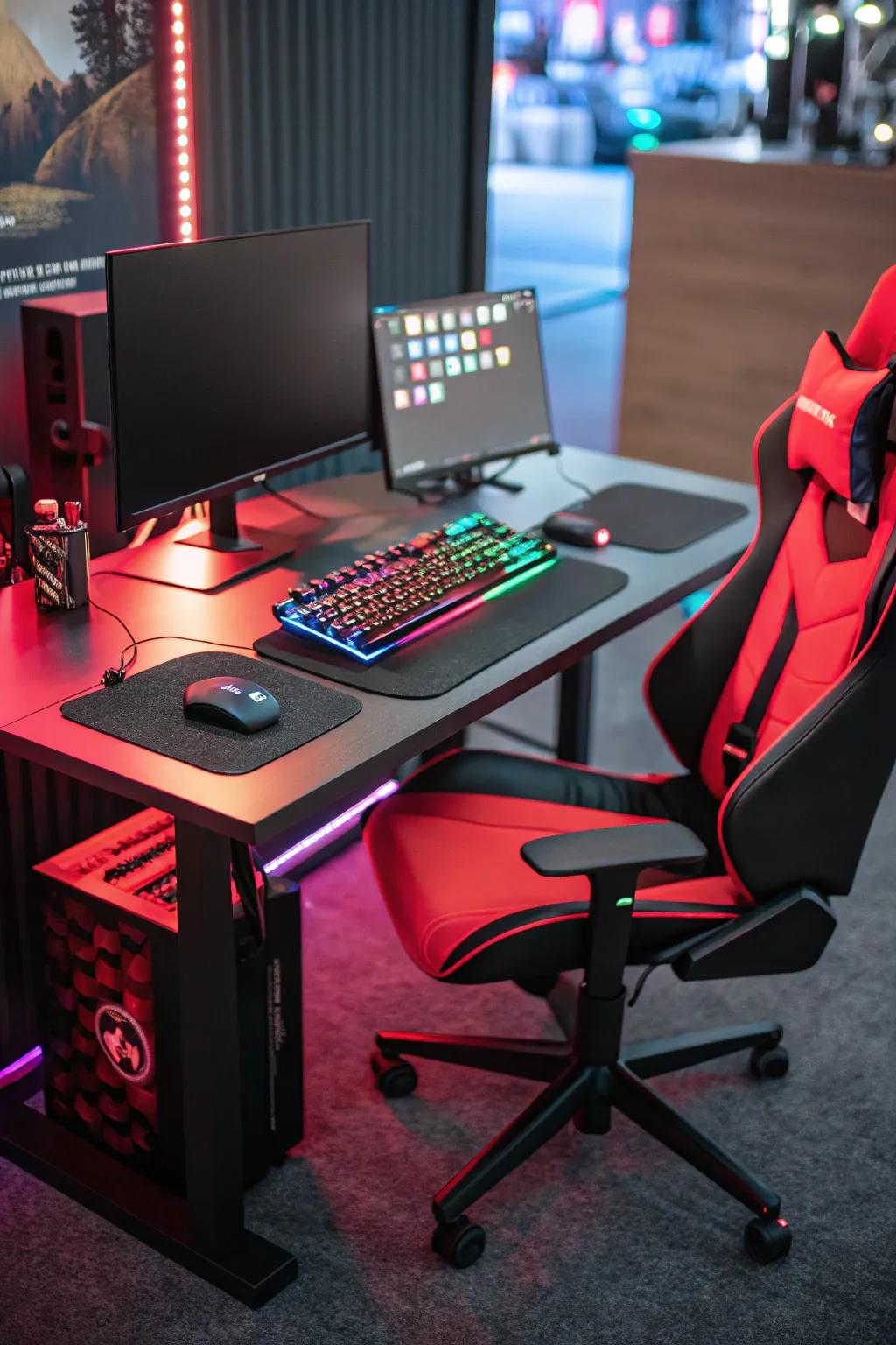 Make a statement with a vibrant color scheme.