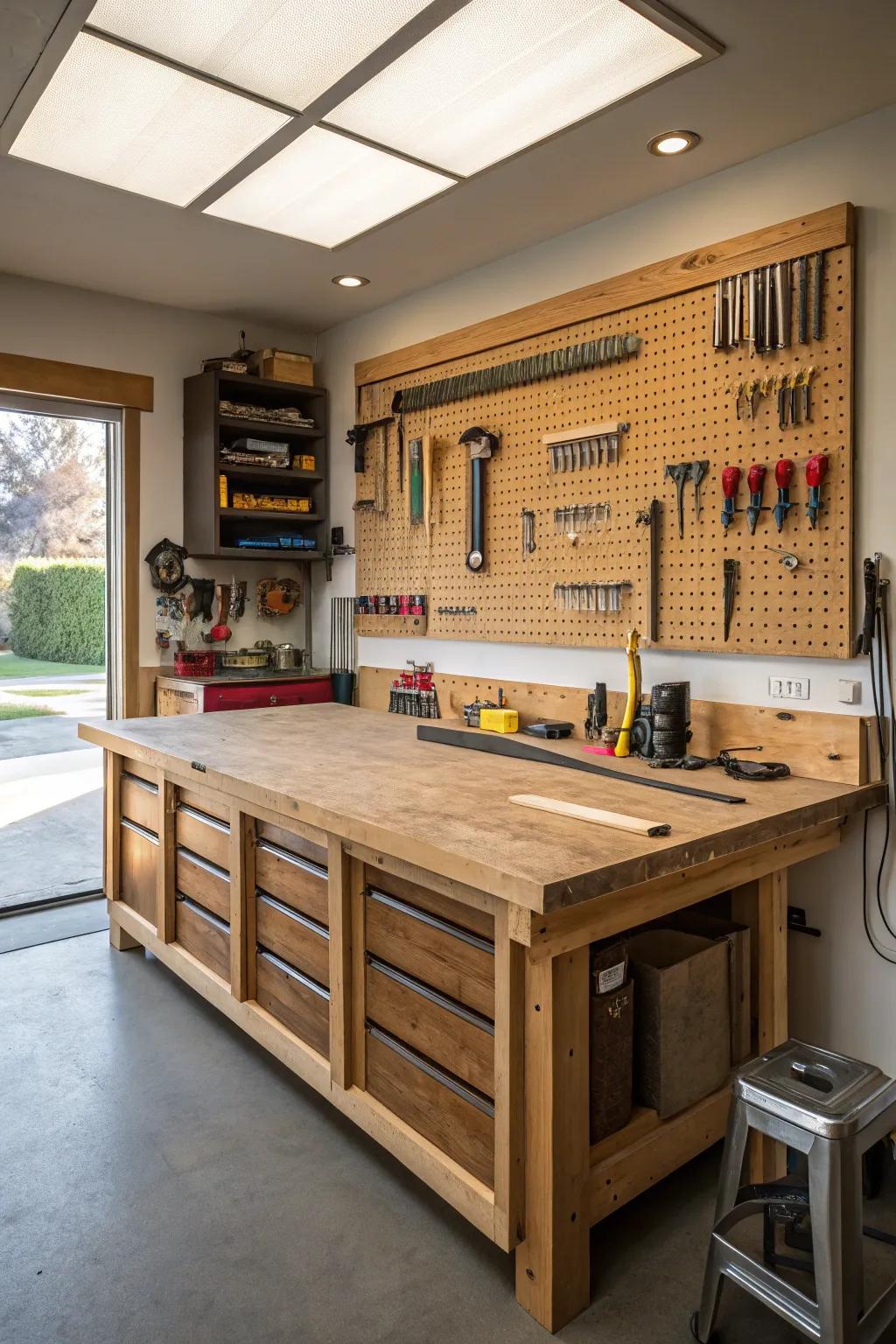 Transform your garage into the ultimate DIY sanctuary where craftsmanship meets creativity.