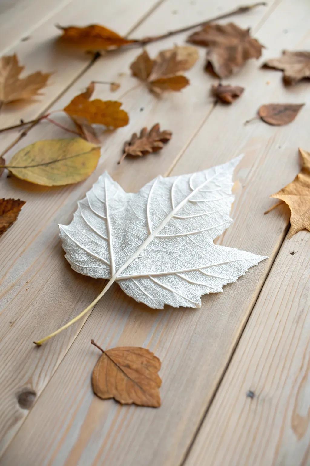 Embrace the beauty of nature with these enchanting leaf ghosts—perfectly simple, perfectly spooky!