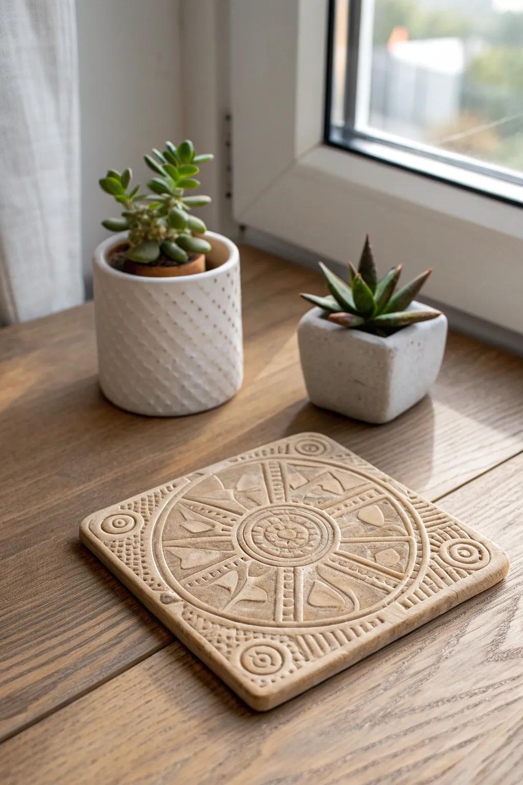 Elevate your coffee table with these stunning hieroglyphic coasters—where ancient artistry meets modern minimalism.