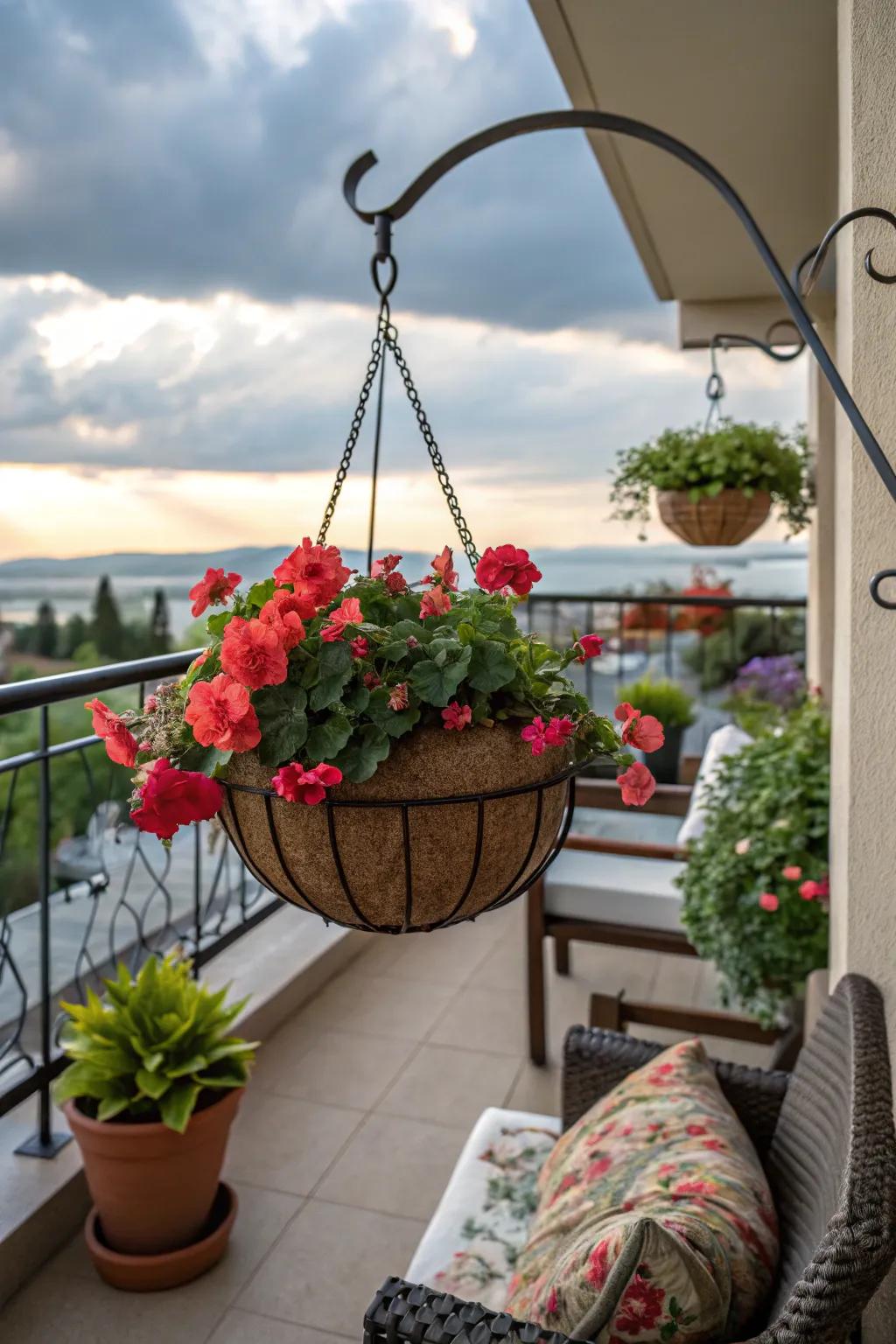 Compact baskets bring color to small spaces effortlessly.