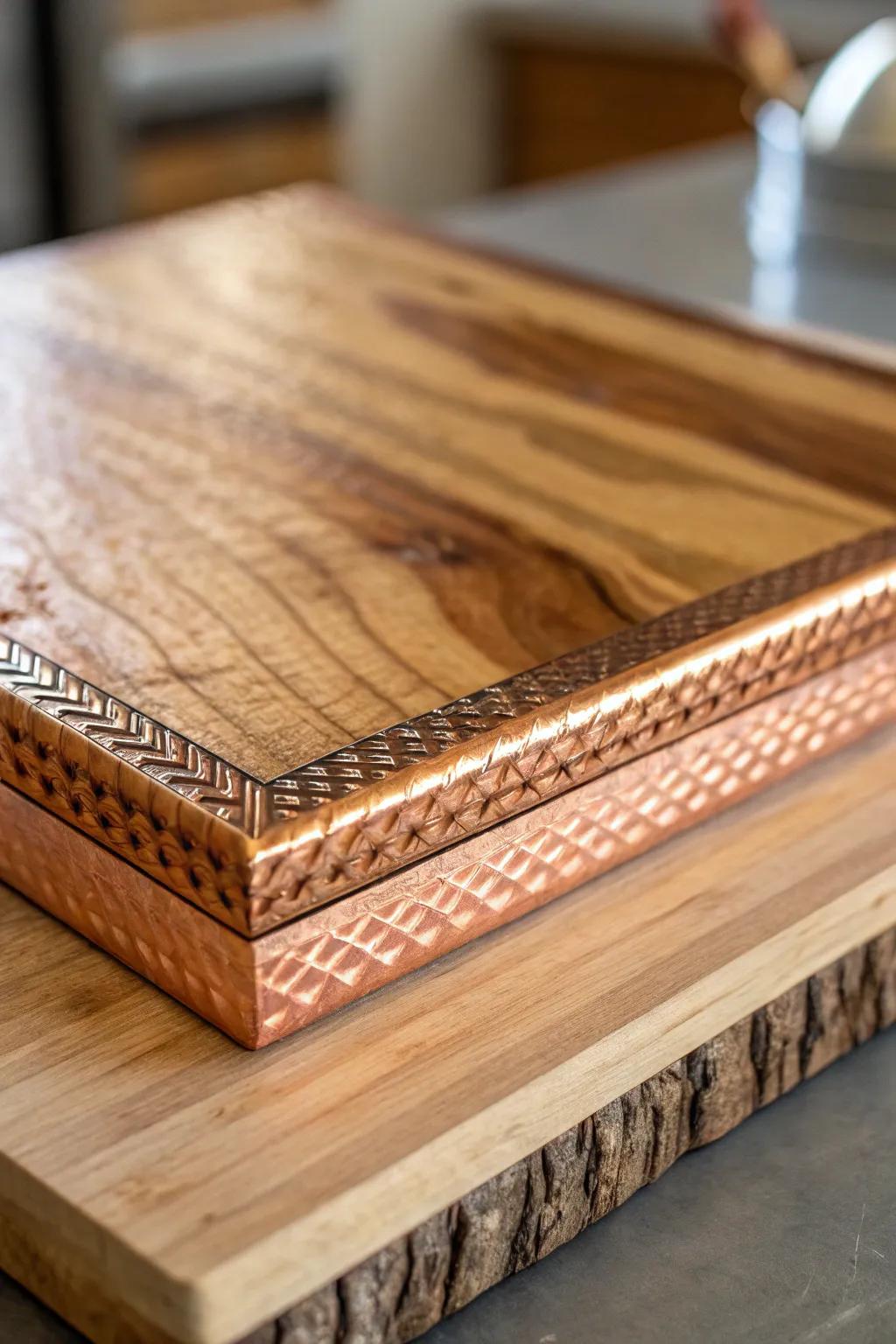 Elevate plywood with a touch of copper for stunning craftsmanship.