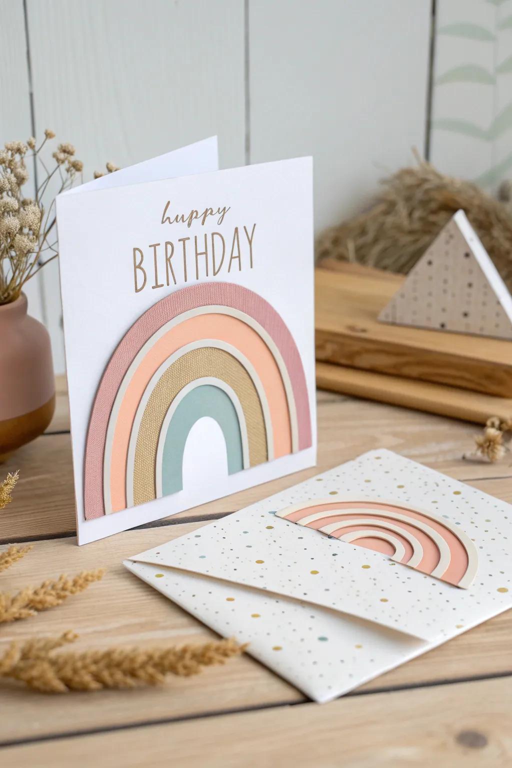 Elevate your birthday wishes with a layered, handcrafted touch. 🎂✨