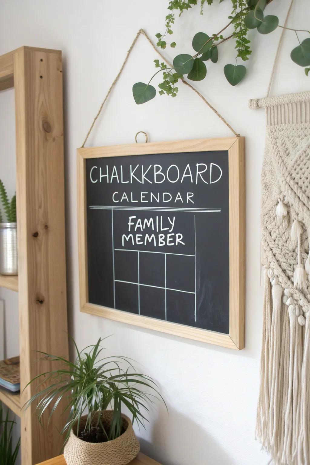 Stay organized with style: A beautifully crafted family planner for harmonious schedules.