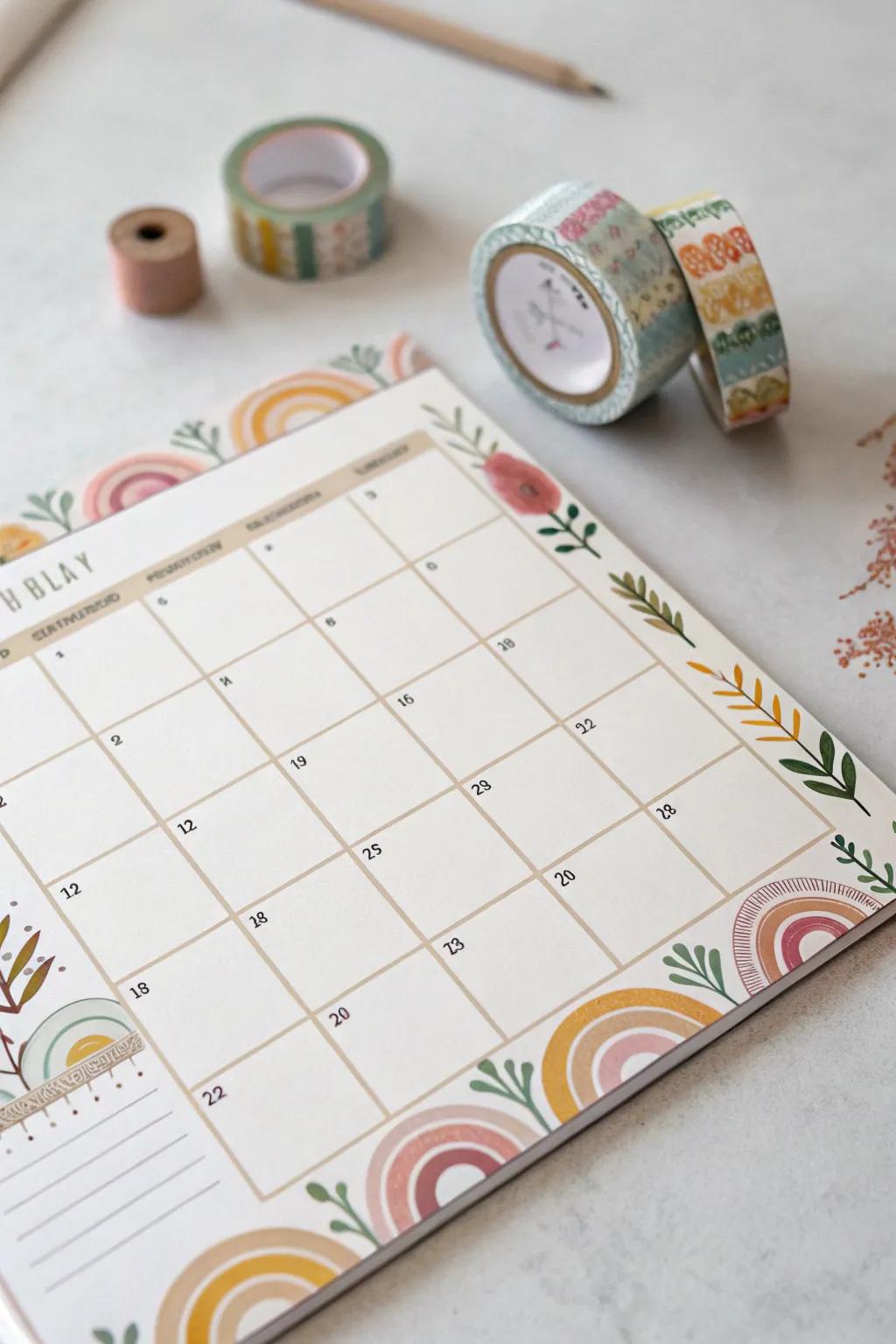 Add a touch of personal flair to your November plans with crafty calendar corners!