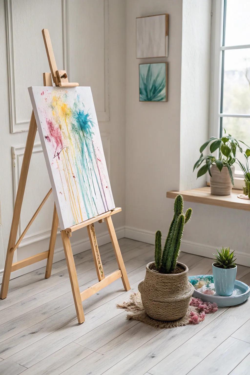 Unleash your inner artist with bold abstract splashes and let your creativity flow!
