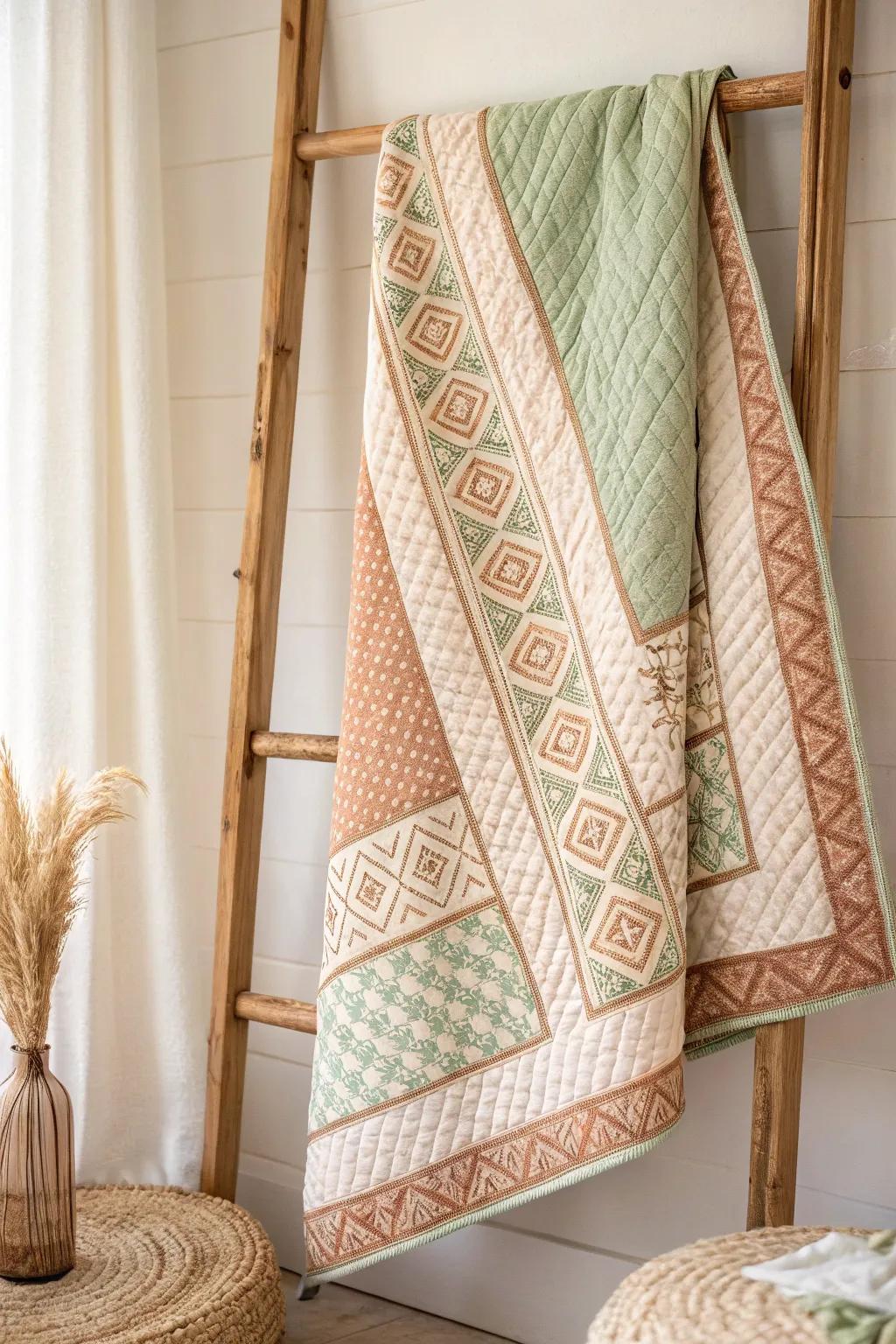 Discover the beauty of textured tones in your quilting journey, where craftsmanship meets simplicity.