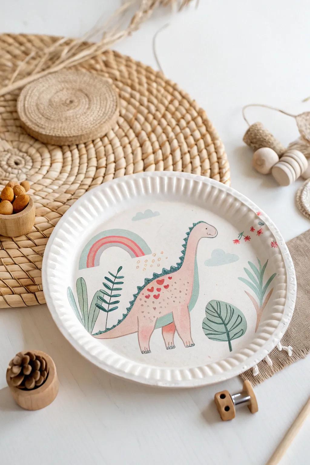 Unleash creativity with charming paper plate dinosaurs! 🦖✨ Perfect for adding a playful touch to any minimalist space.