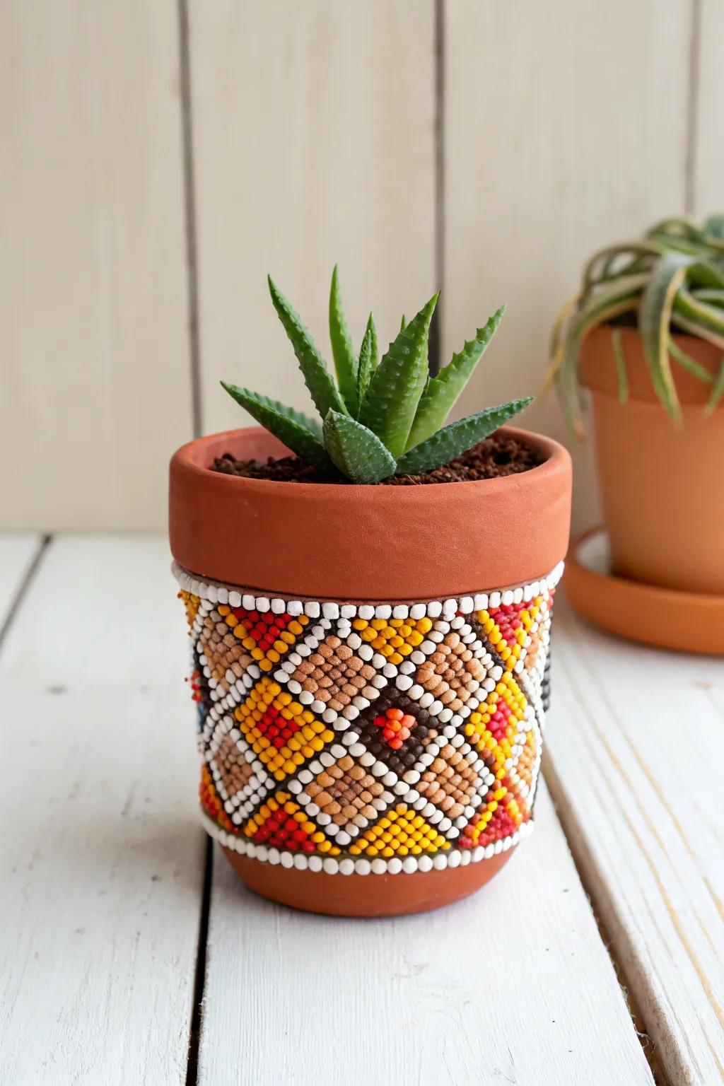 Revitalize your plant space with charming Perler bead designs—where simplicity meets vibrant creativity!