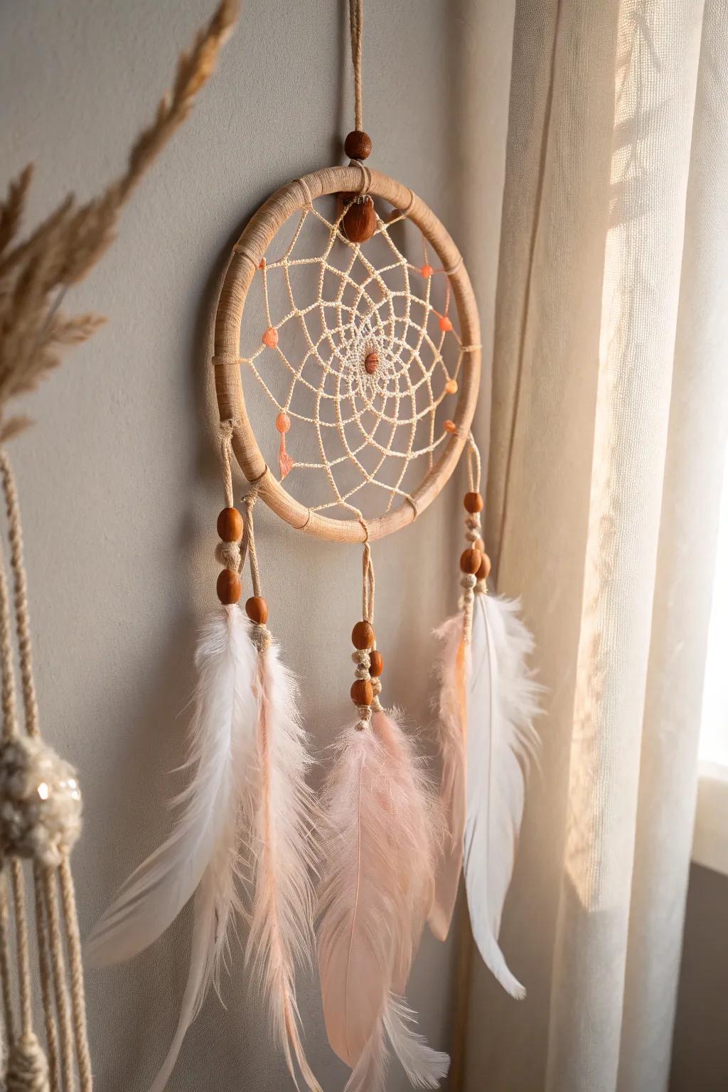 Craft your own serenity with a beautifully woven dream catcher.