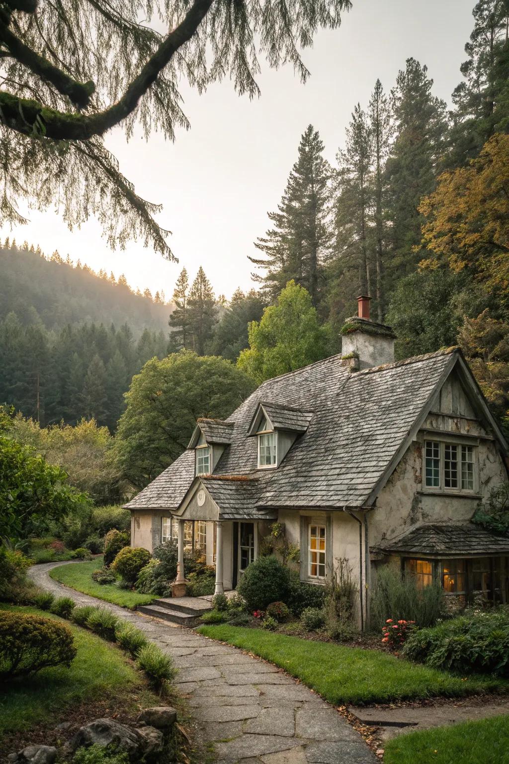 Slate roofs offer timeless beauty and durability.