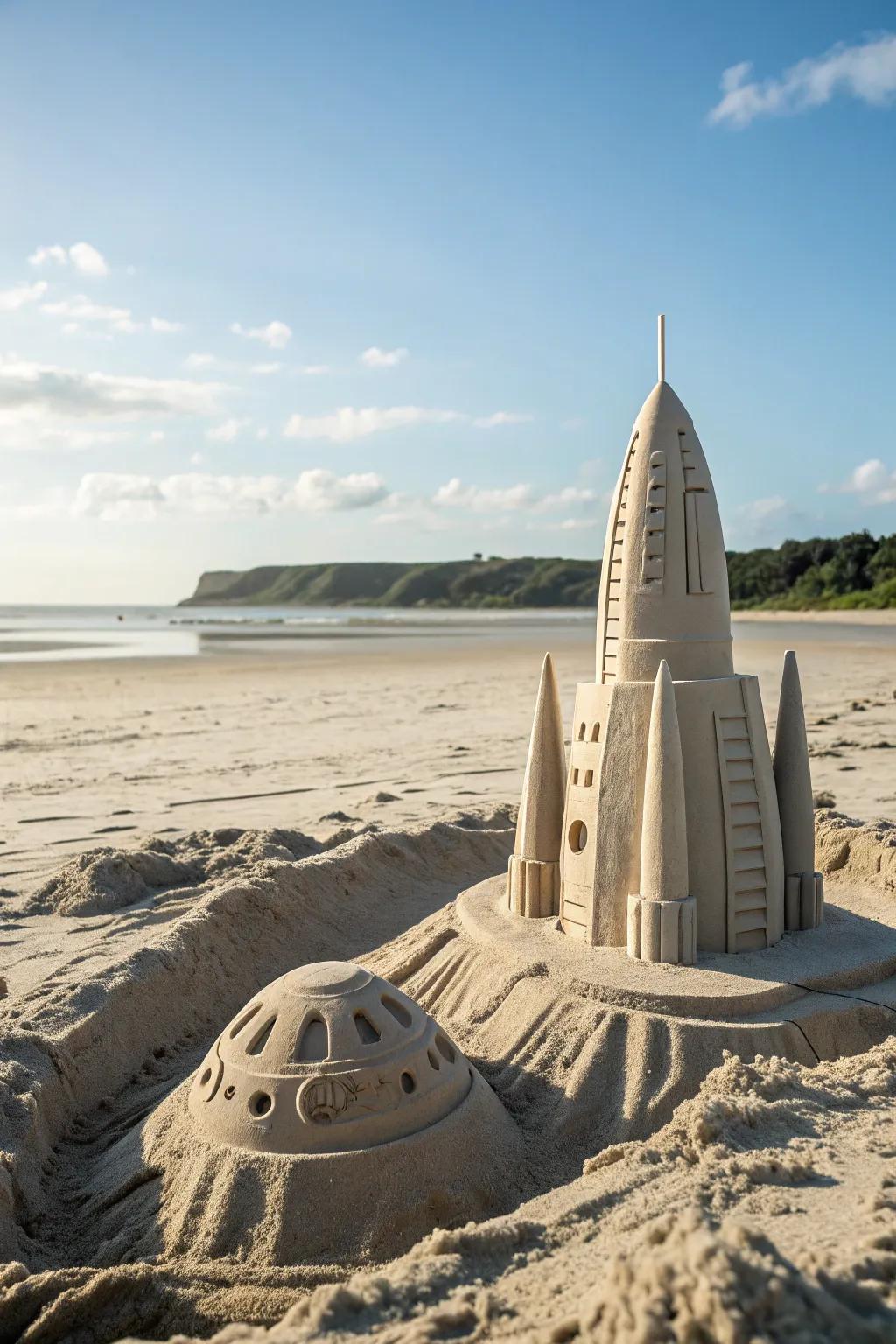 Venture into the future with a Time Traveler's Fortress, where imagination meets the sands of time.