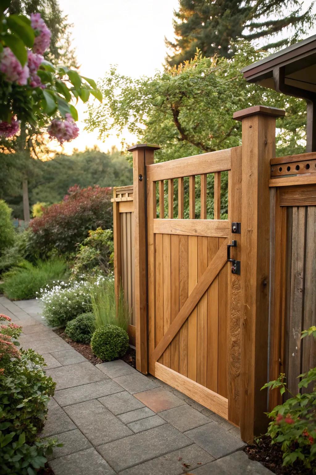 A gateway to serenity: where craftsmanship meets nature's beauty.