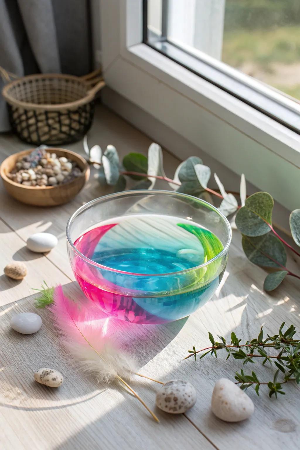 Dive into a Neon Splash: Where vibrant colors meet minimalist charm.