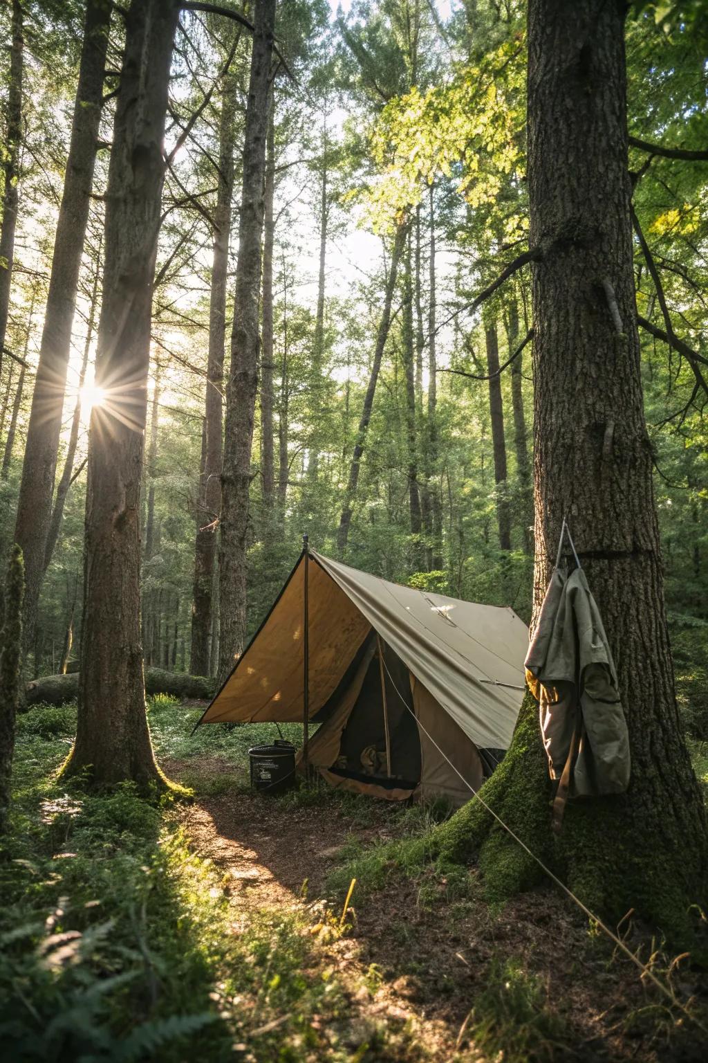 Master the art of quick shelter with a reliable tarp tent—your go-to for unexpected adventures.