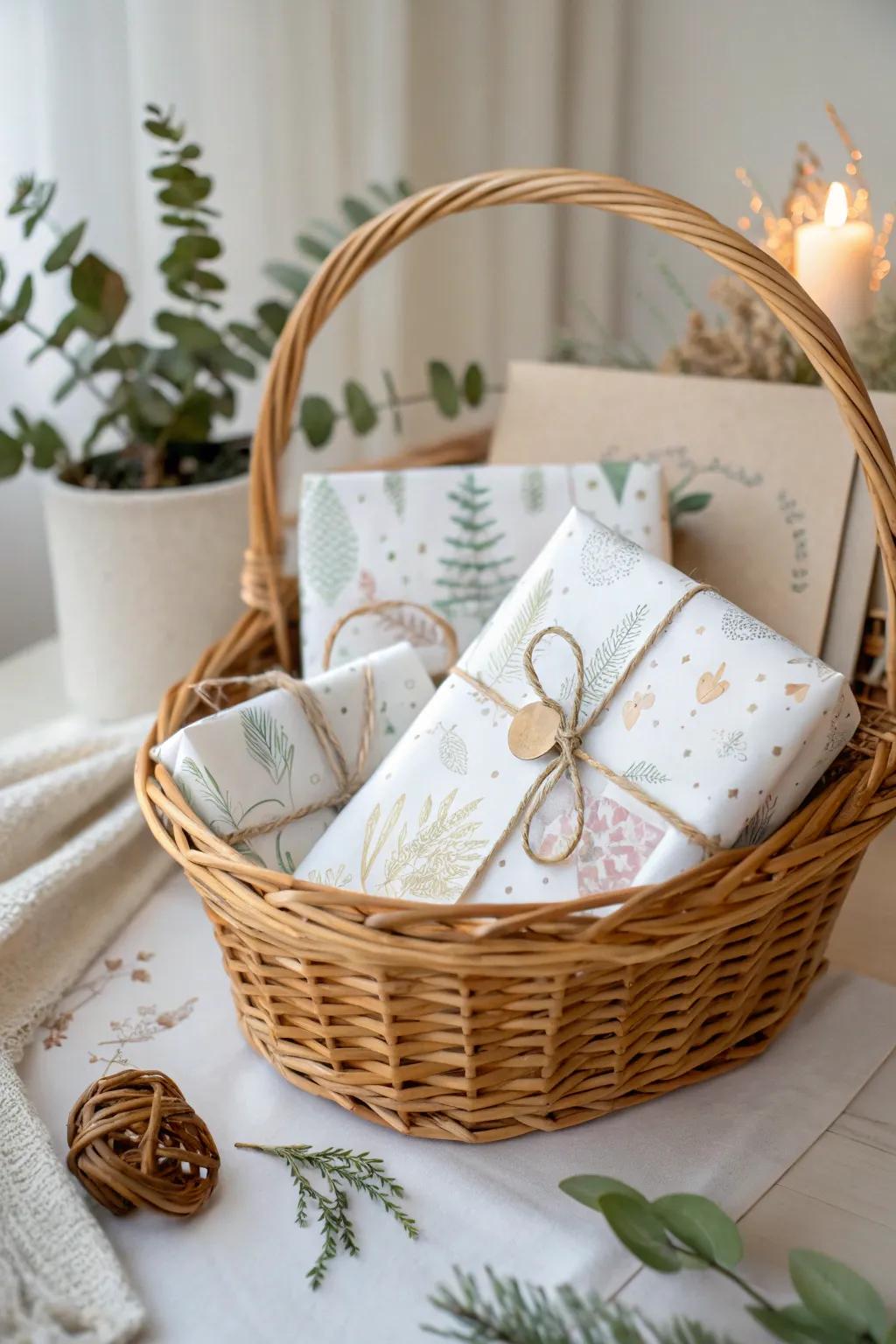 Elevate your gift-giving with beautifully themed wrapping that speaks volumes. 🌿✨