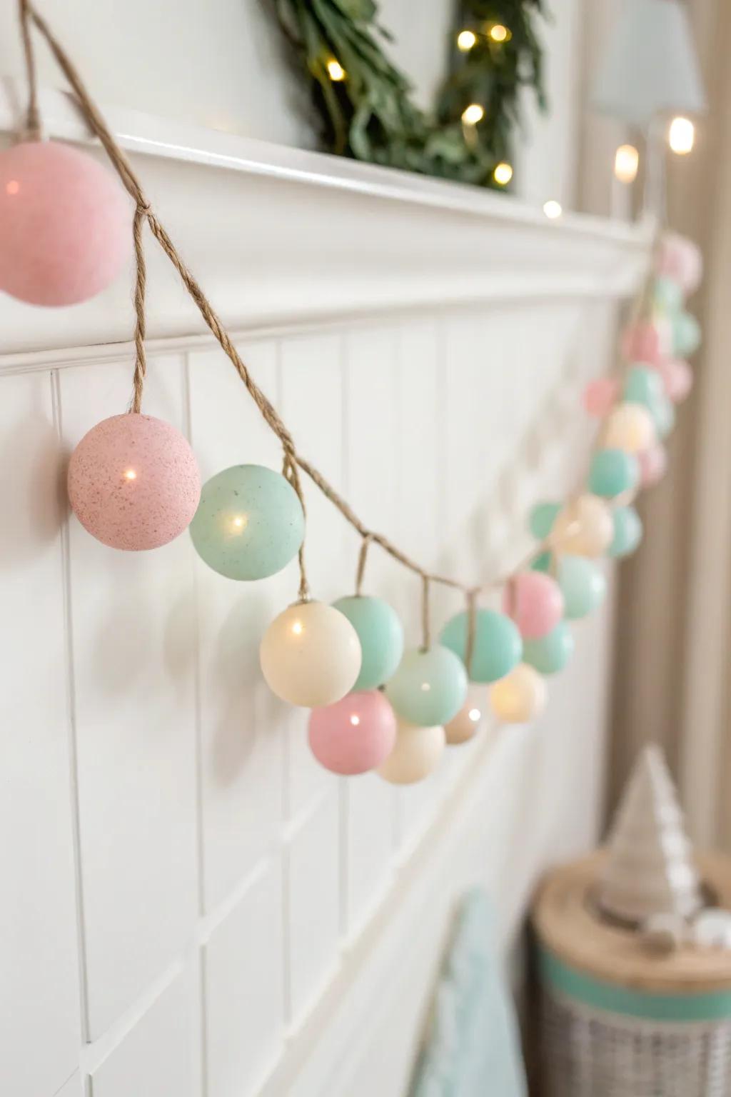Delight in the simple joy of a handmade Christmas with this charming balloon light garland.