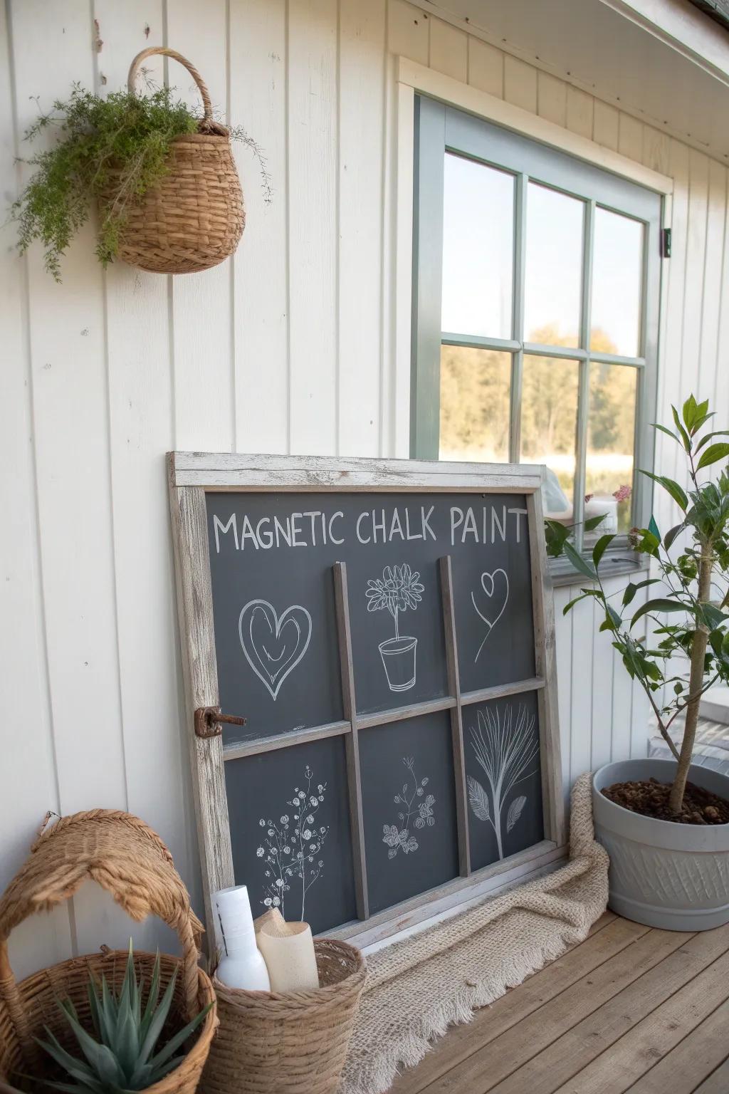 Transform your space with a chic magnetic chalkboard screen—where creativity meets Scandinavian simplicity.