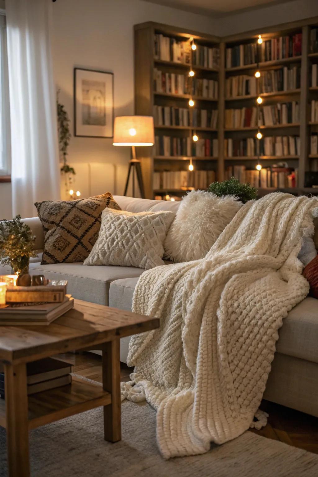 Wrap yourself in warmth with cozy textiles this winter.