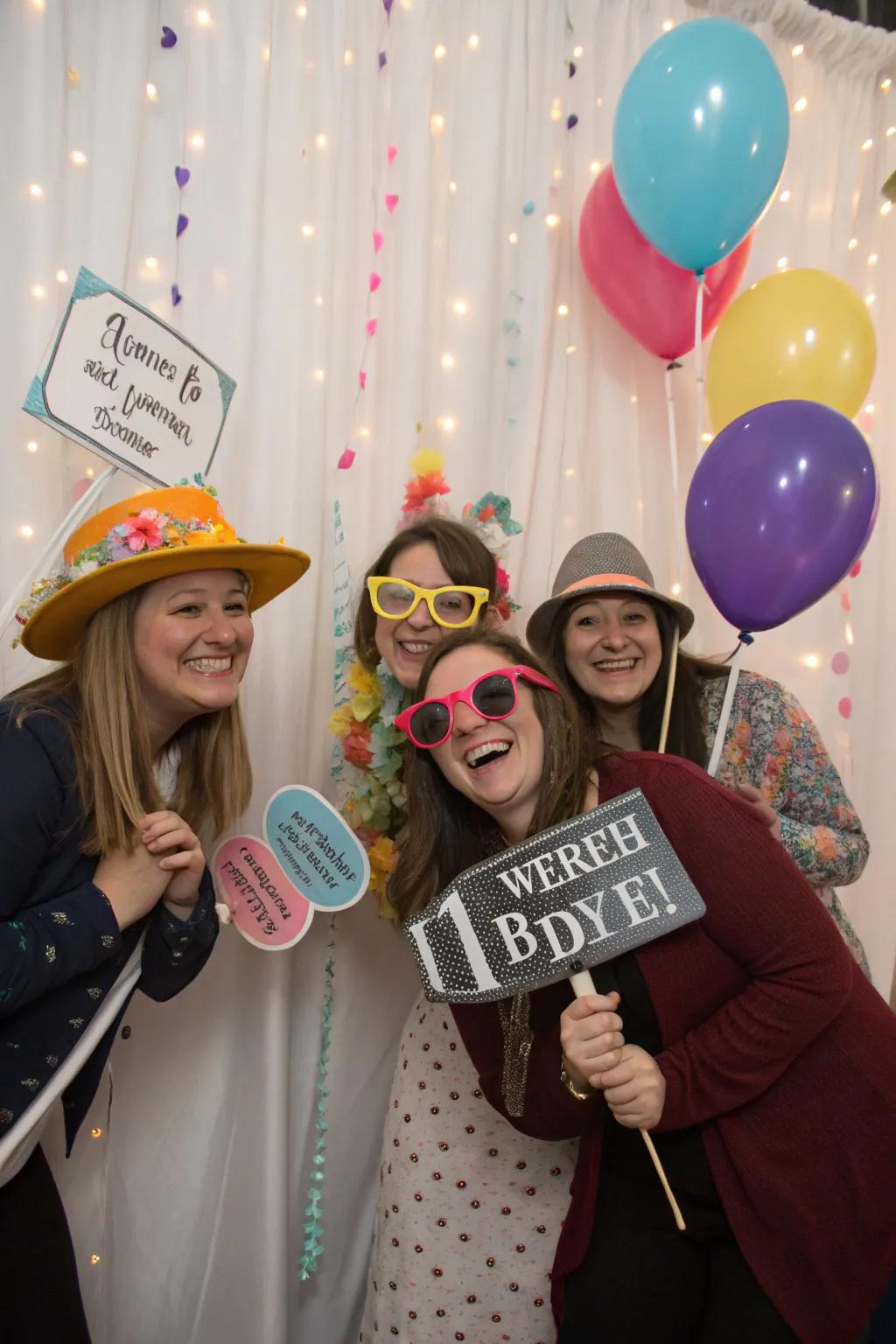 A quirky photo booth for memorable moments.