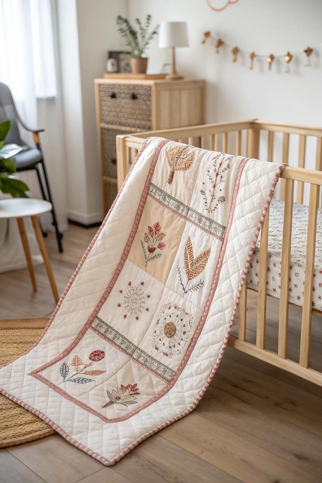 Celebrate heritage with a touch of boho charm in your baby's nursery.