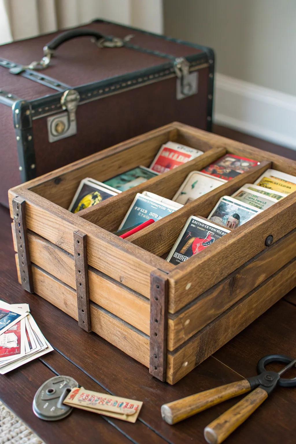 Transform your baseball card collection with upcycled charm.