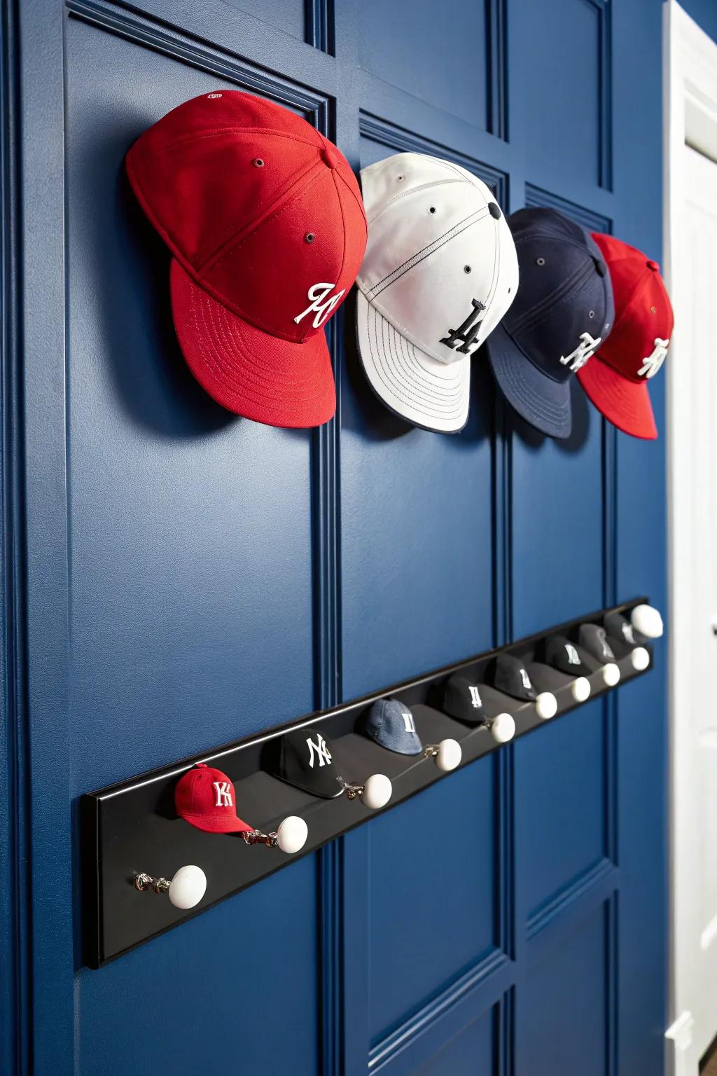 Revolutionize your space with a magnetic hat rack solution – where style meets functionality.
