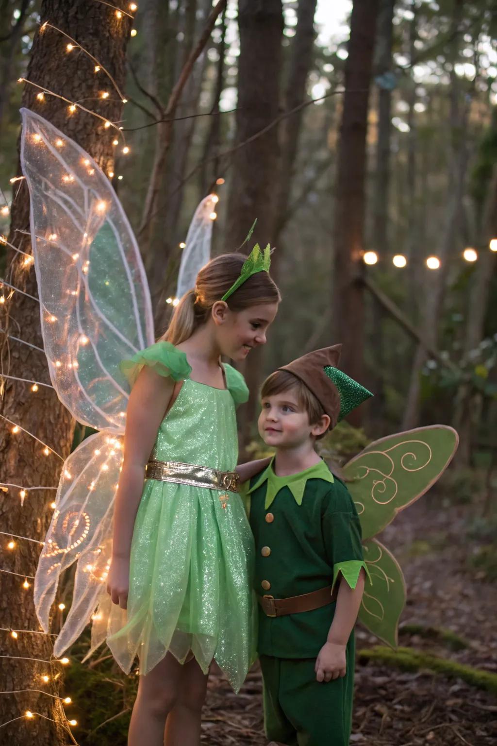 Magical adventures await with Peter Pan and Tinker Bell.