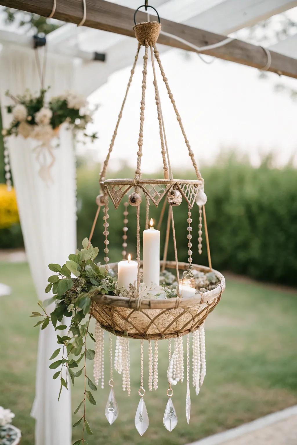 Elevate your garden with a stunning chandelier-style bird feeder—where simplicity meets elegance.