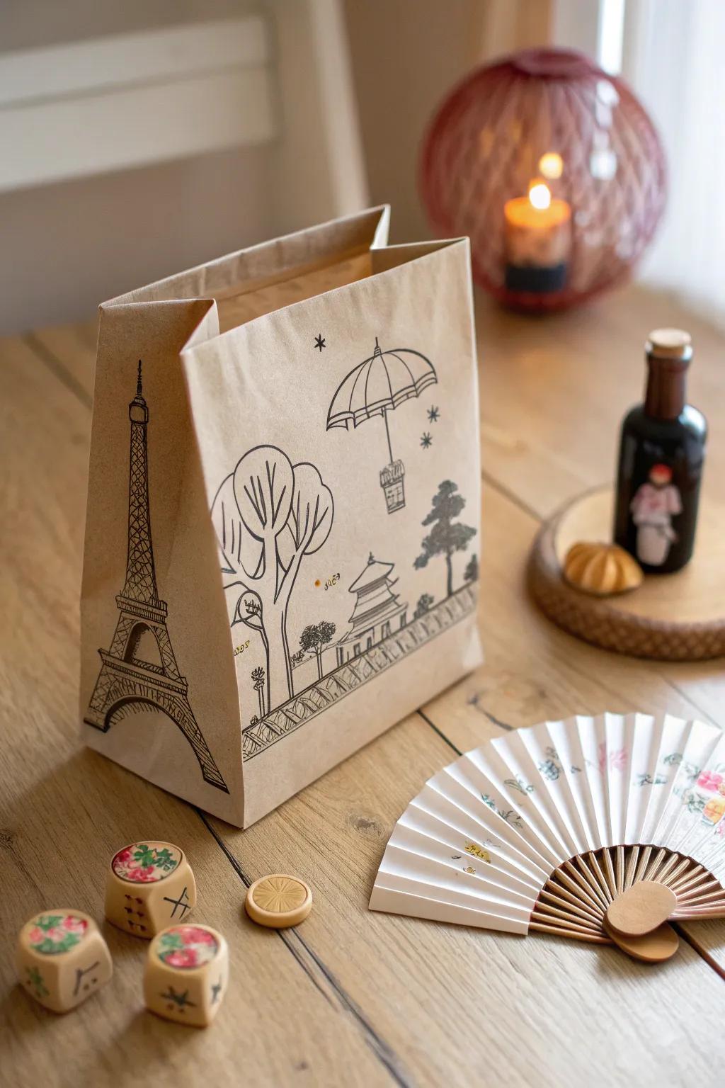 Explore the world from your home with a travel-themed blind bag, a minimalist delight for the curious heart.