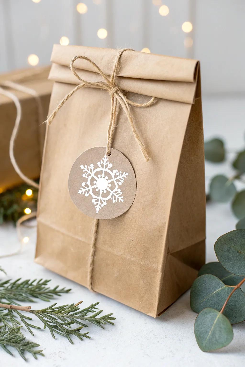 Elevate your gift wrapping with a touch of seasonal charm and minimalist elegance.